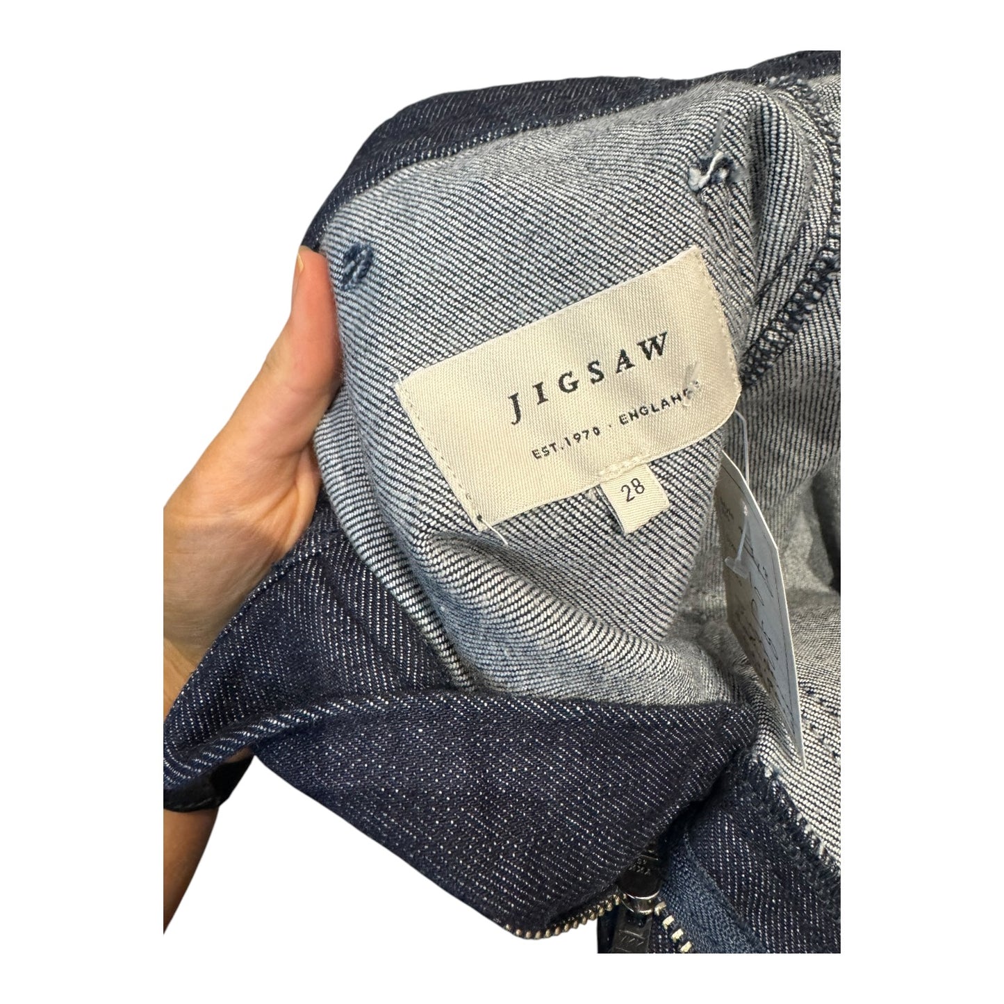 Jigsaw Blue Rhea Patch Pocket Jeans - 10