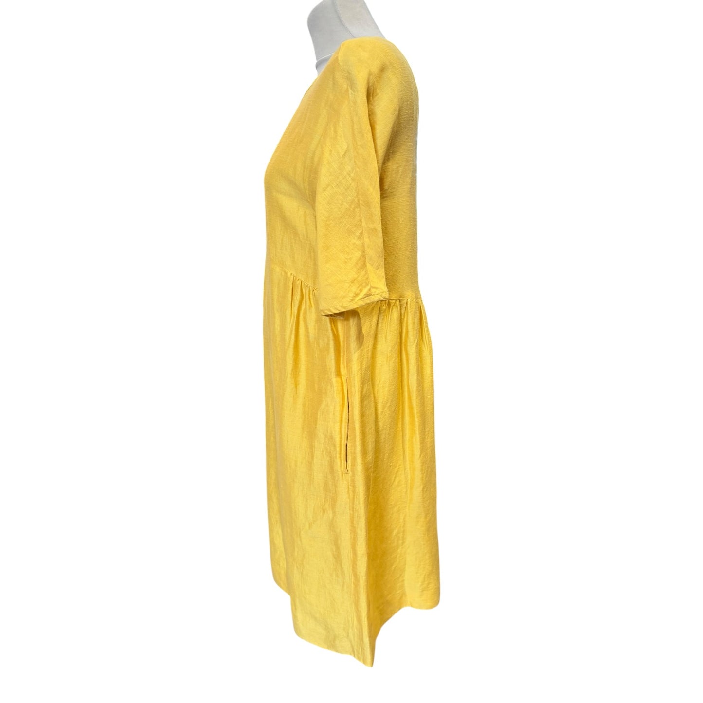 Weekend MaxMara Yellow Linen Dress - 10