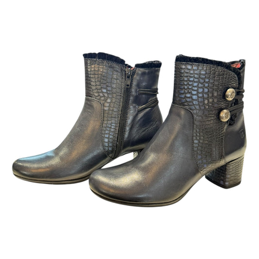 Jose Sanchez Navy Frill Boots - 36/3