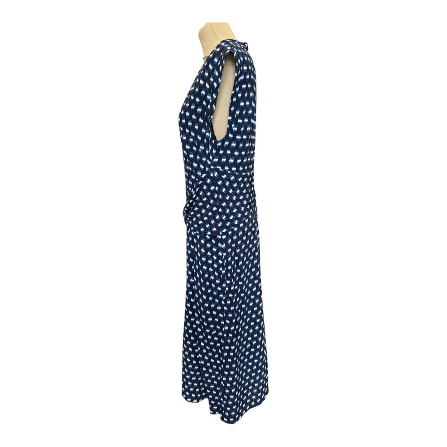 The Fold Navy and Blue Patterned Dress - 12