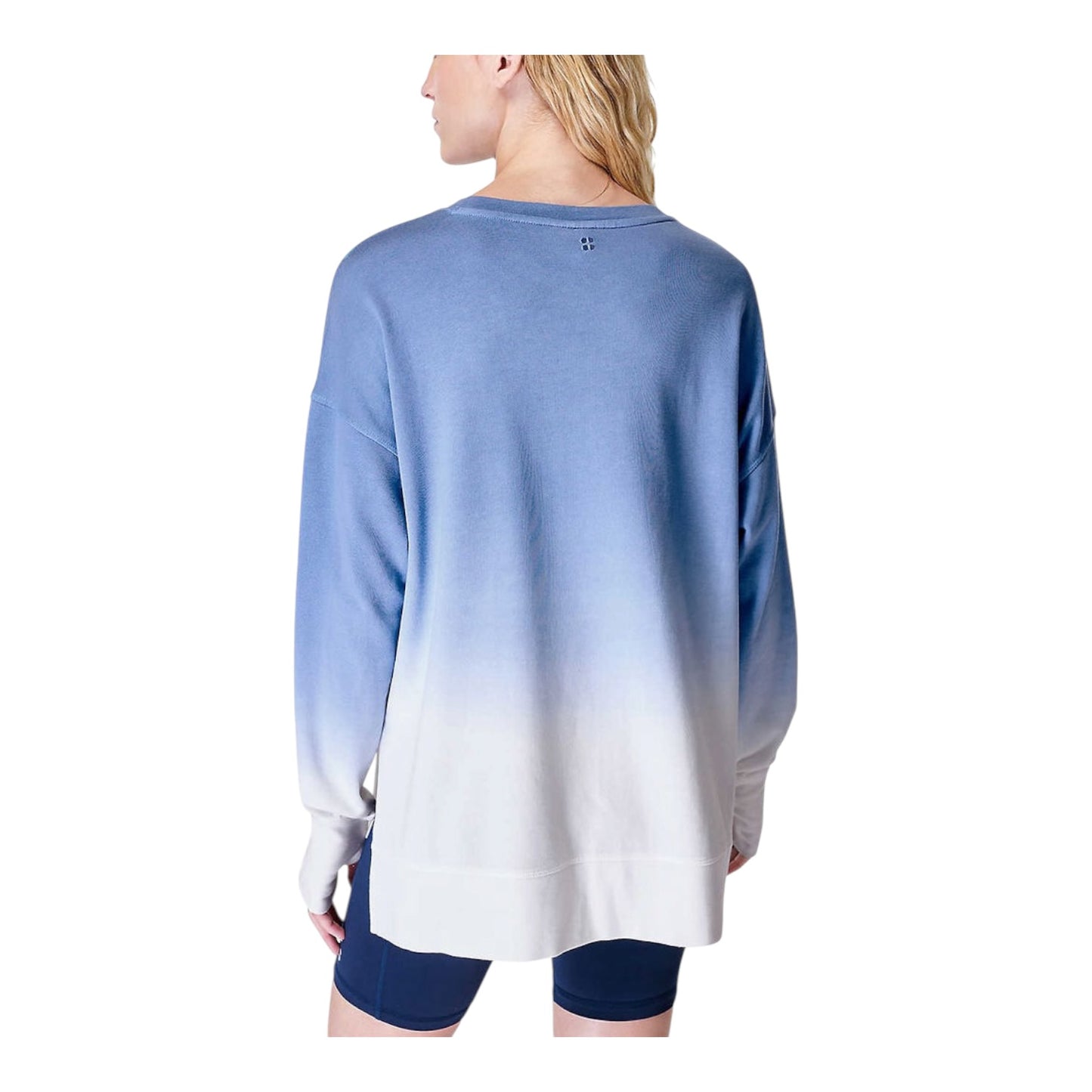 Sweaty Betty After Class Blue and White Ombre Jumper - 12