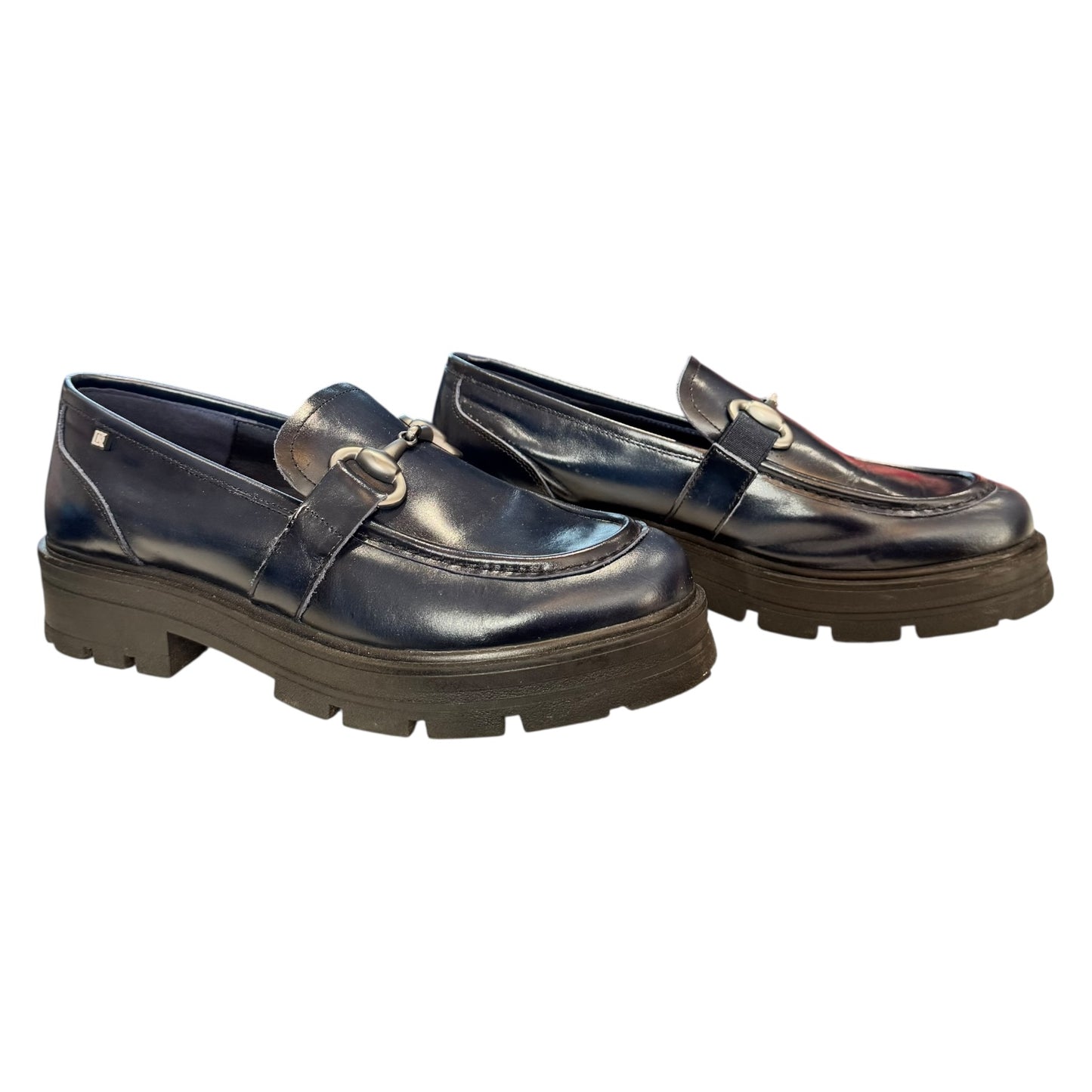 DorKing Navy Horsebit Chunky Loafers - 41 / 8