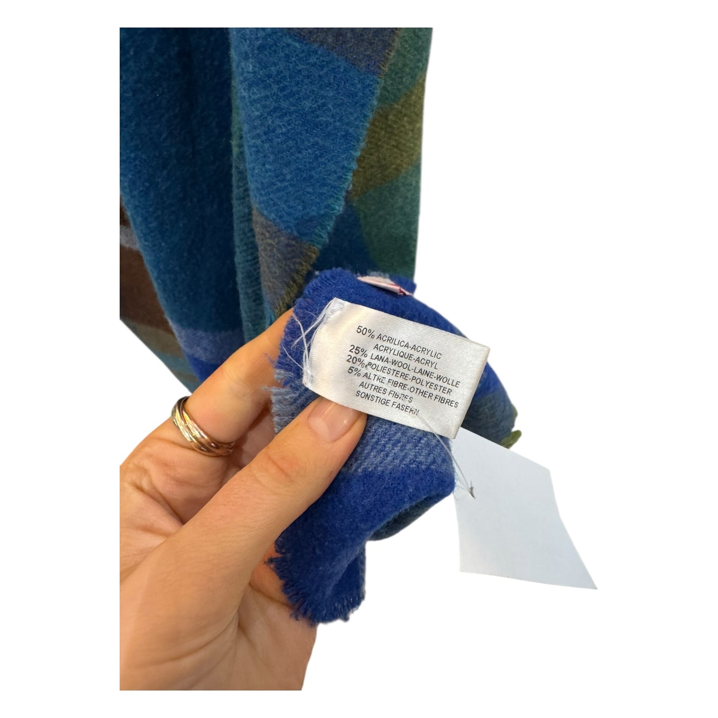 Vivienne Westwood Blue Tartan Scarf