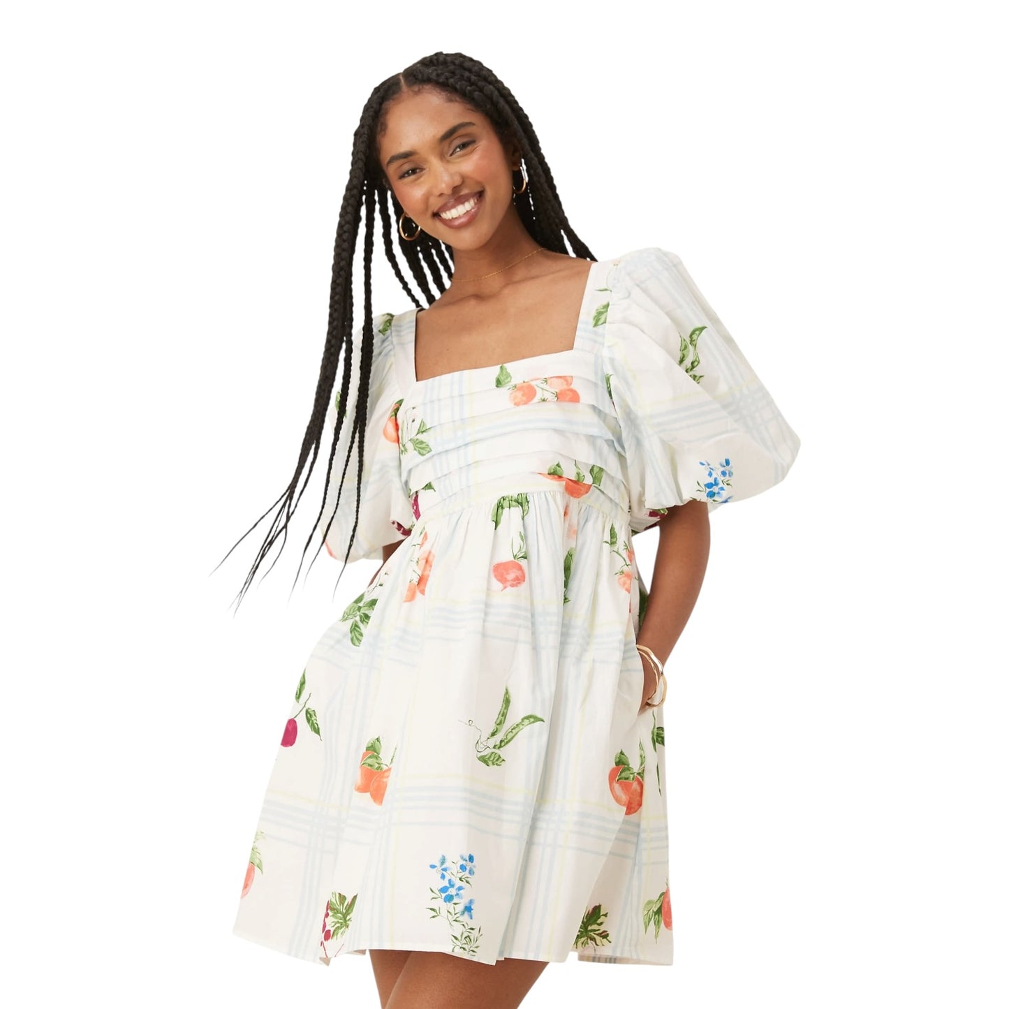 Nobody's Child Nova Puff Sleeve Mini Dress - 10