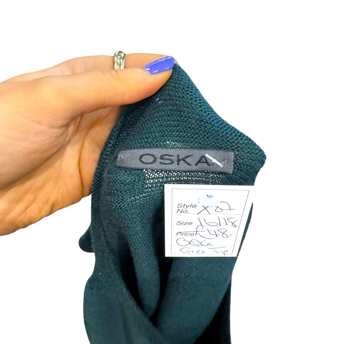 OSKA Green Virgin Wool Sweater Vest - 16/18