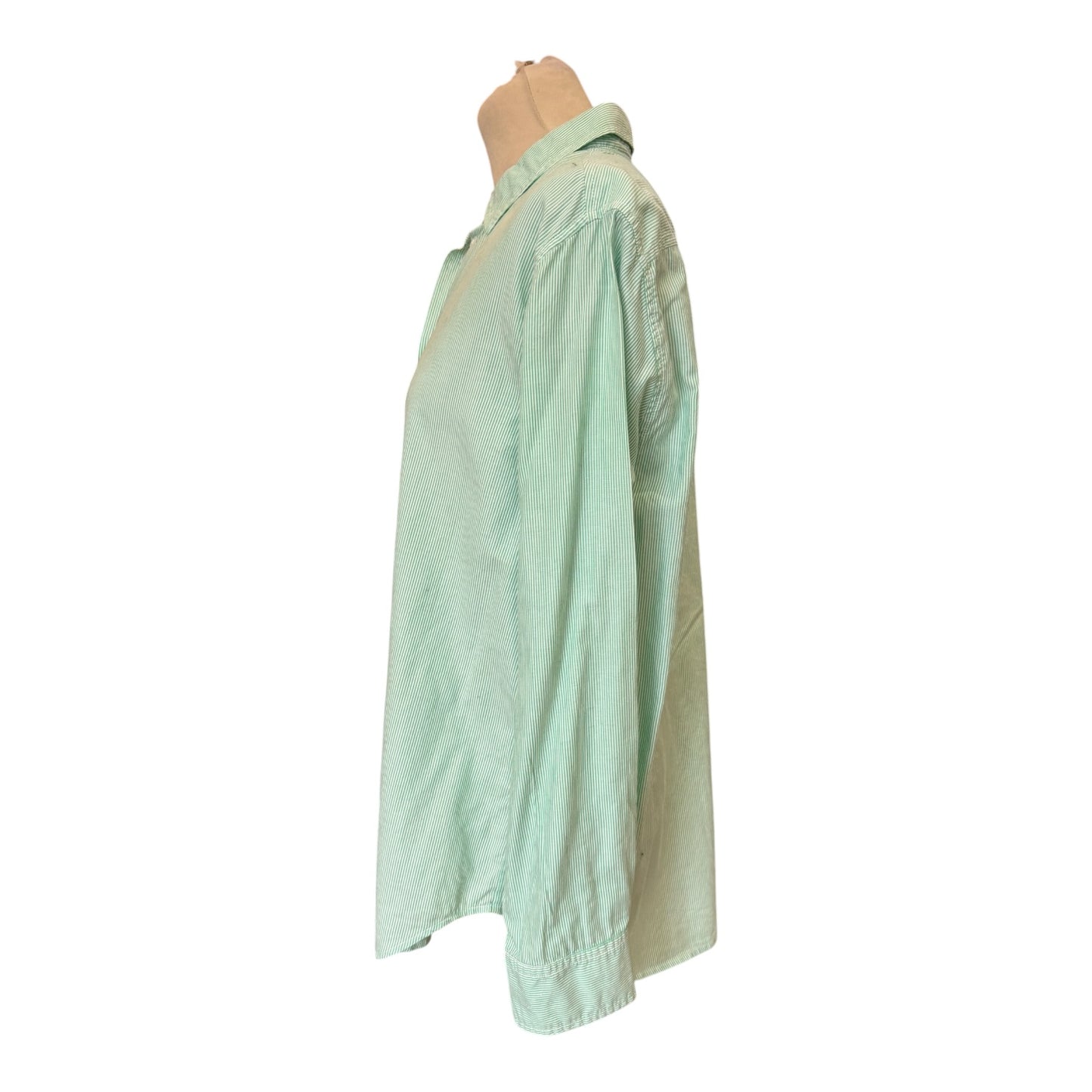 Everlane Green Stripe Shirt - 12