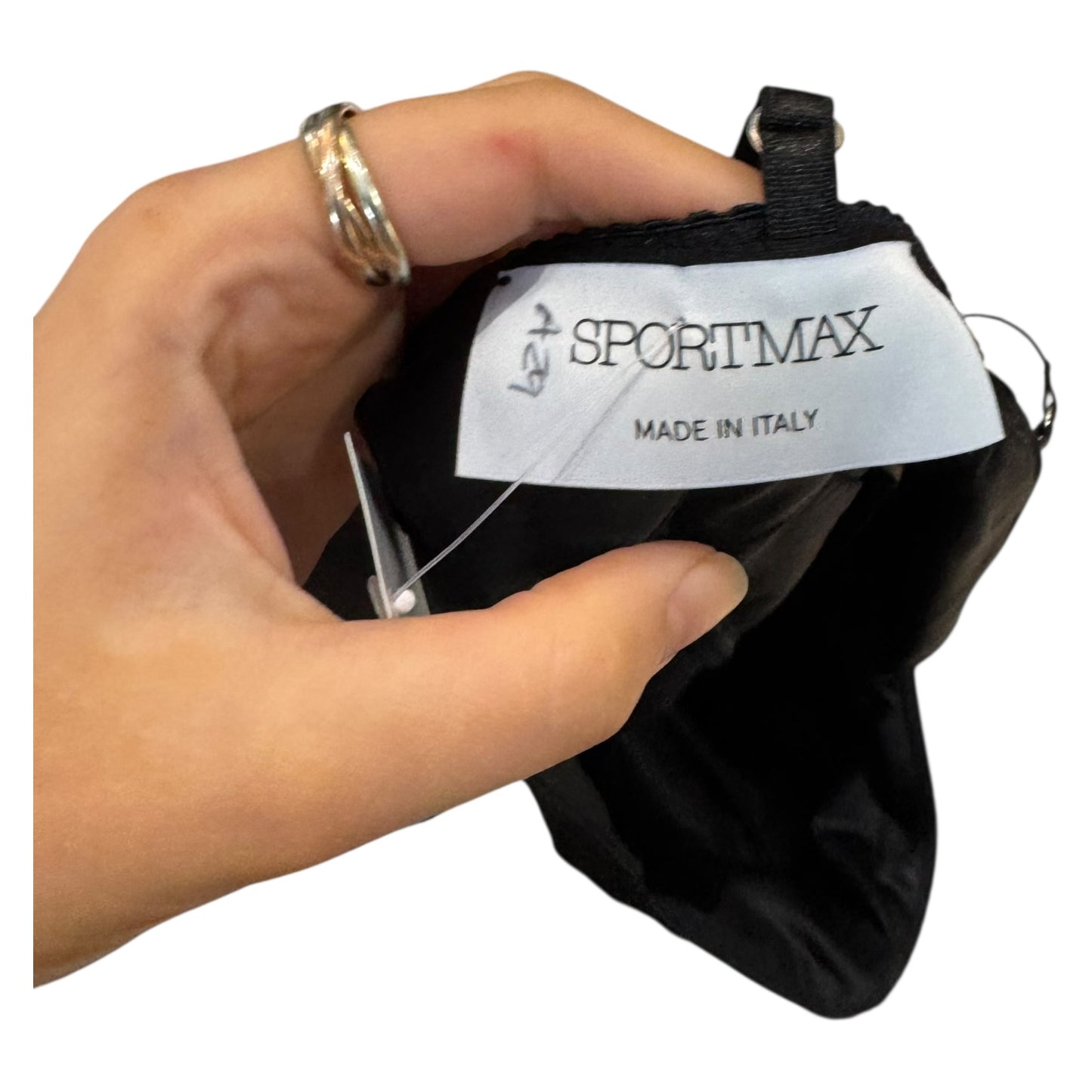 Sportmax Black Mini Slip - 12