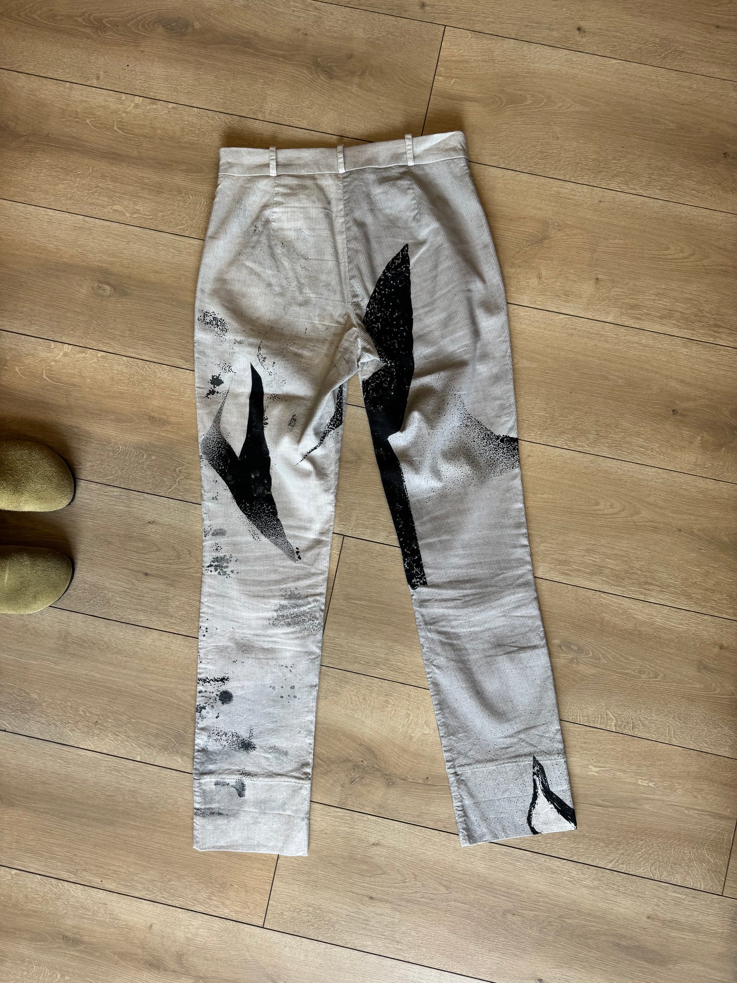 Annette Gortz Beige and Black Patterned Trousers - 12