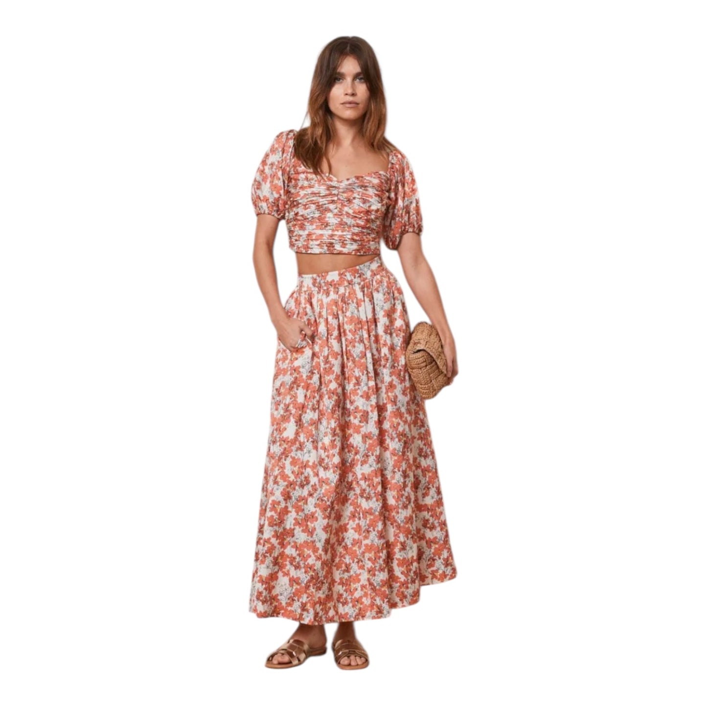 Mint Velvet Floral Top and Maxi Skirt - 12 - NEW