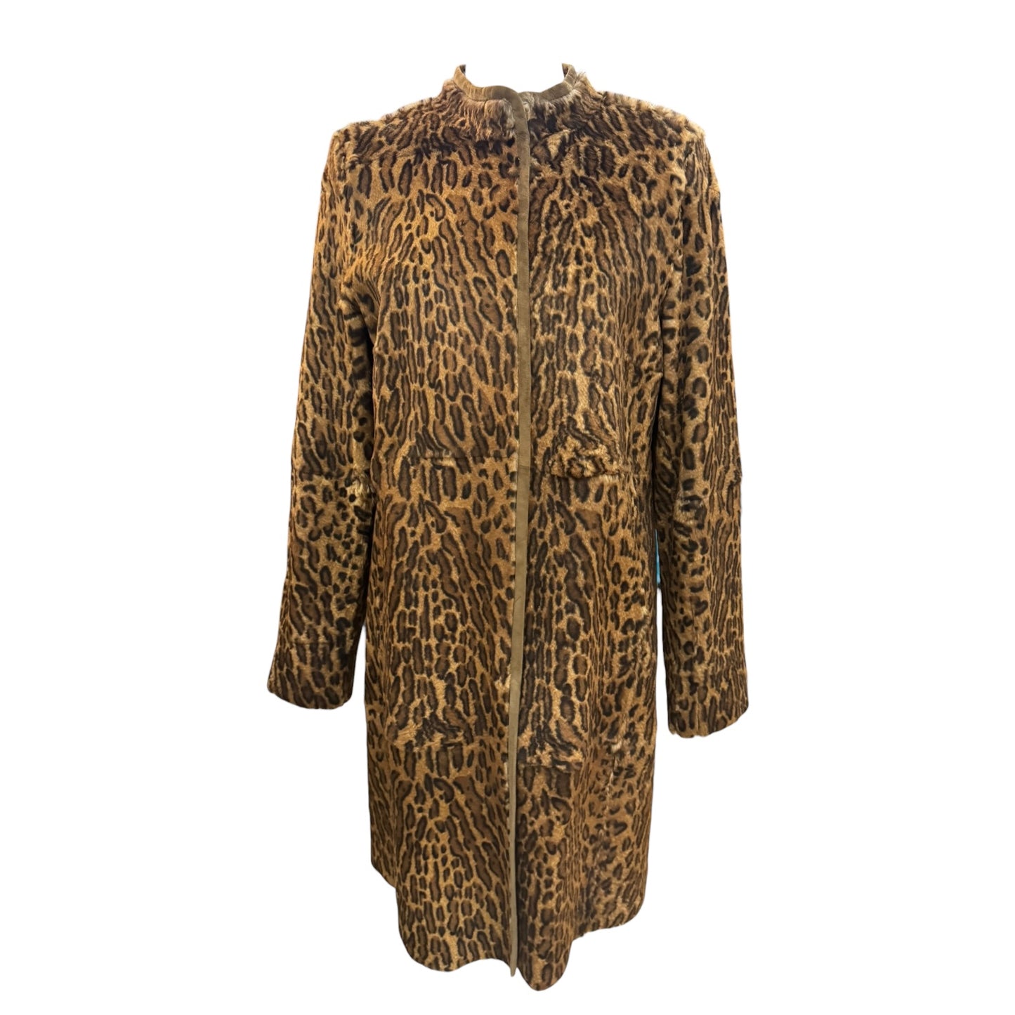 'S Max Mara Leopard Print Coat - 10/12