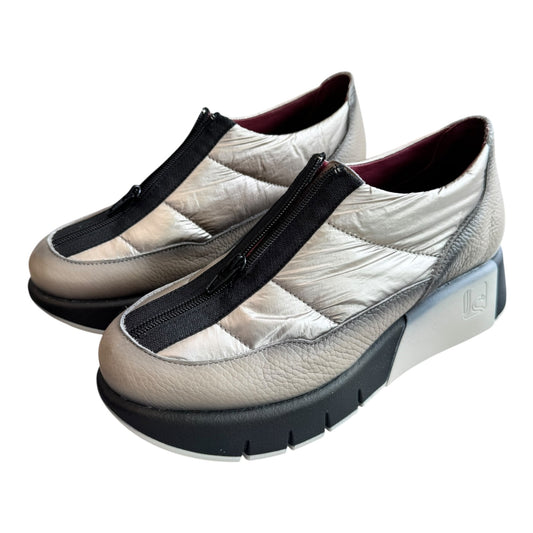 Jose Saenz Gold and Black Zip Wedge Trainer - 39/6