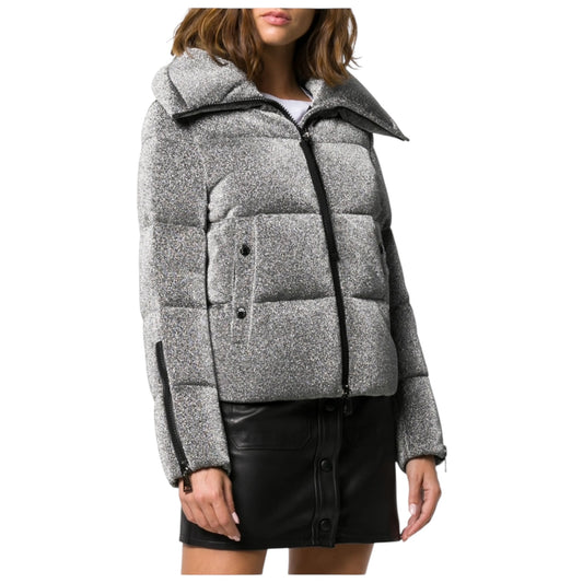 Moncler Bandama Silver Glitter Puffer Jacket - 8