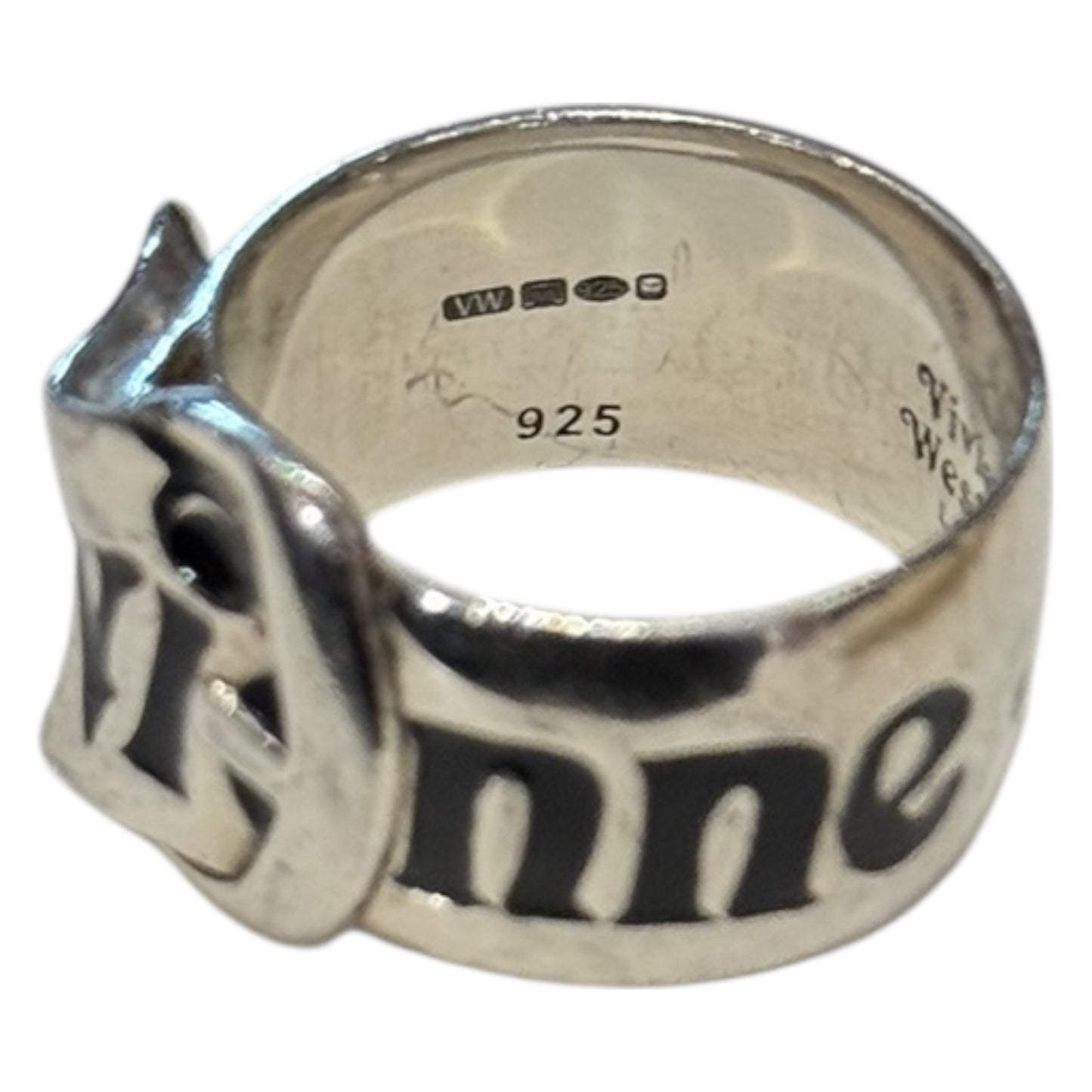 Vivienne Westwood Silver Belt Ring - S