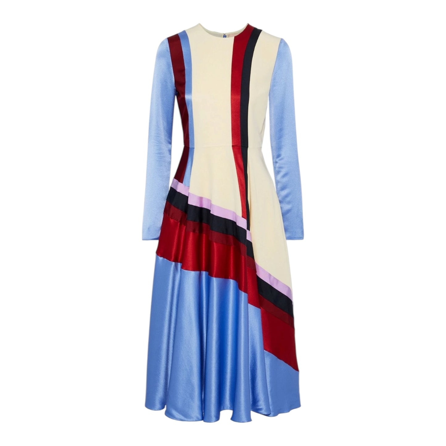 Roksanda Etta Striped Silk Midi Dress - 10