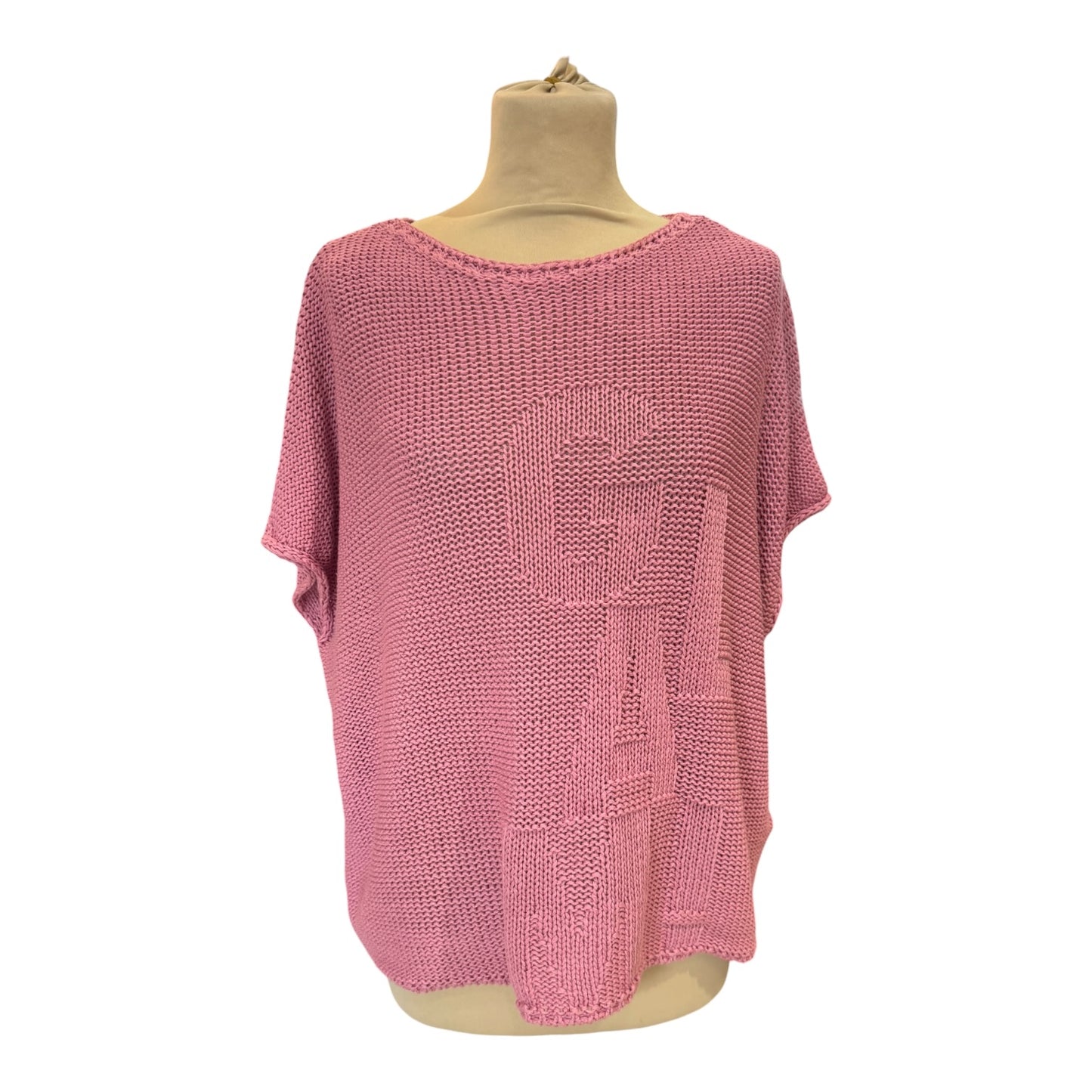 Monari Pink Knit Top - 18