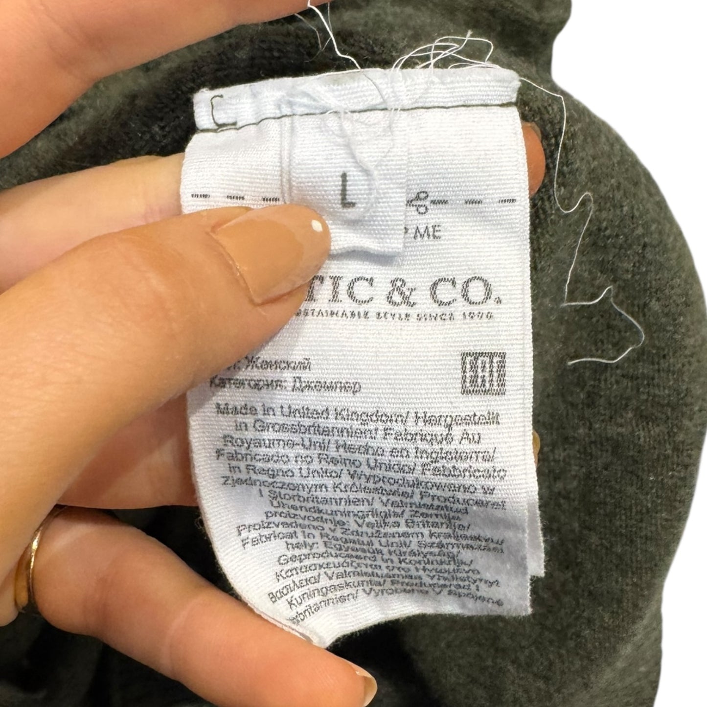 Celtic & Co Green Lambswool Knit Dress - 12