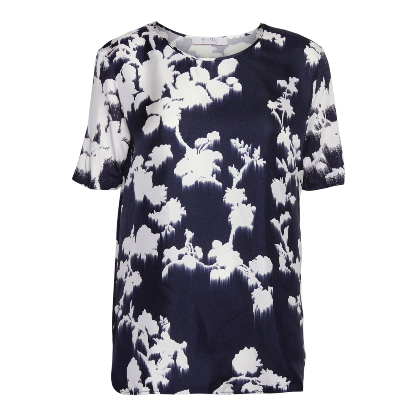 Max Mara Leisure Navy Silk Front Top - 12