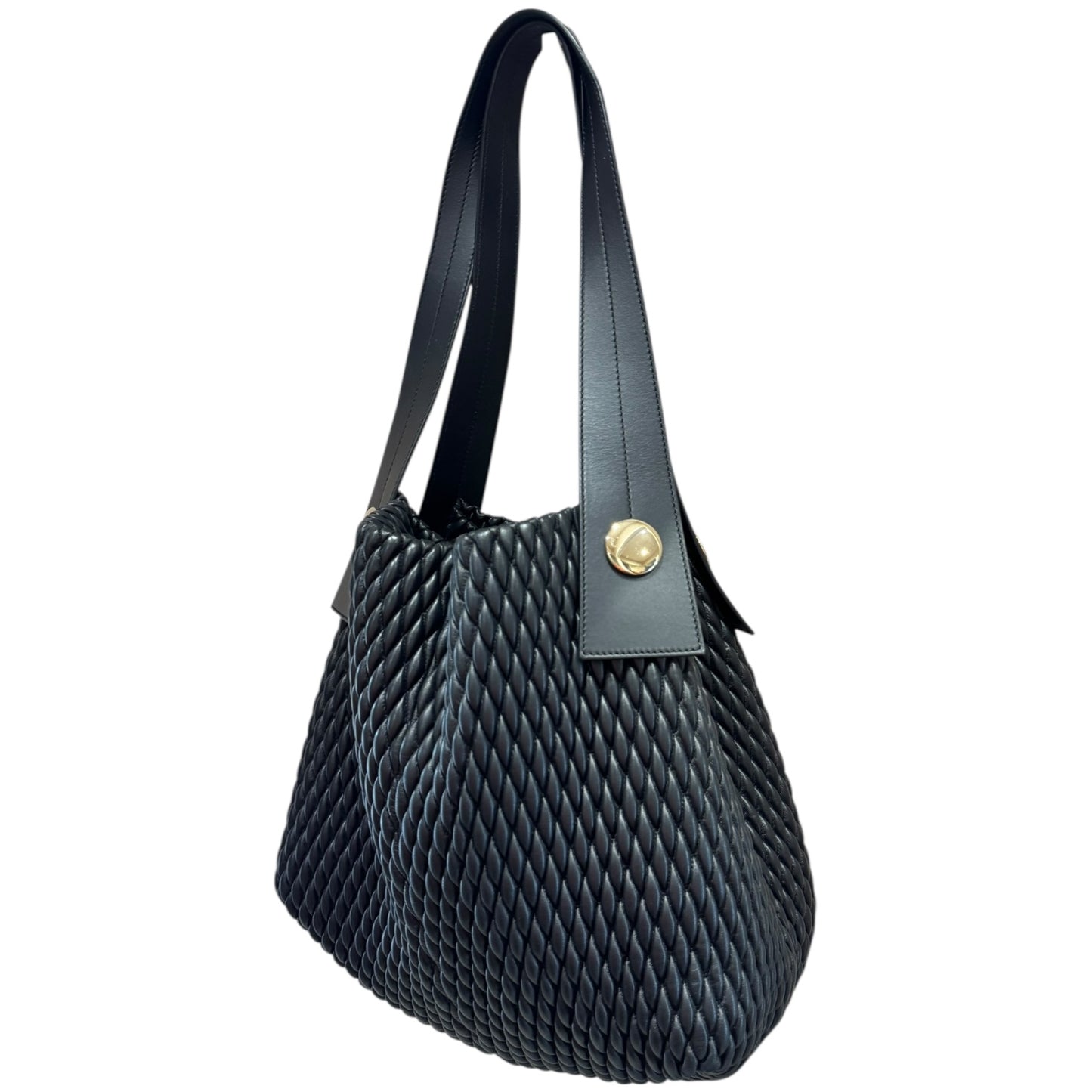 Proenza Schouler Large Black Quilted Leather Tote