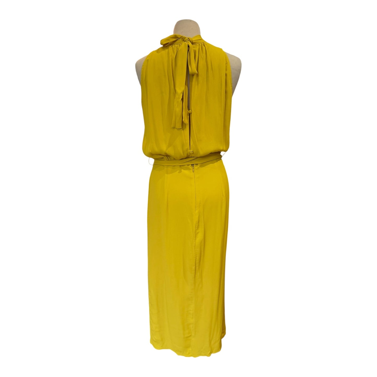 Marella Yellow Halterneck Silk Dress - 14