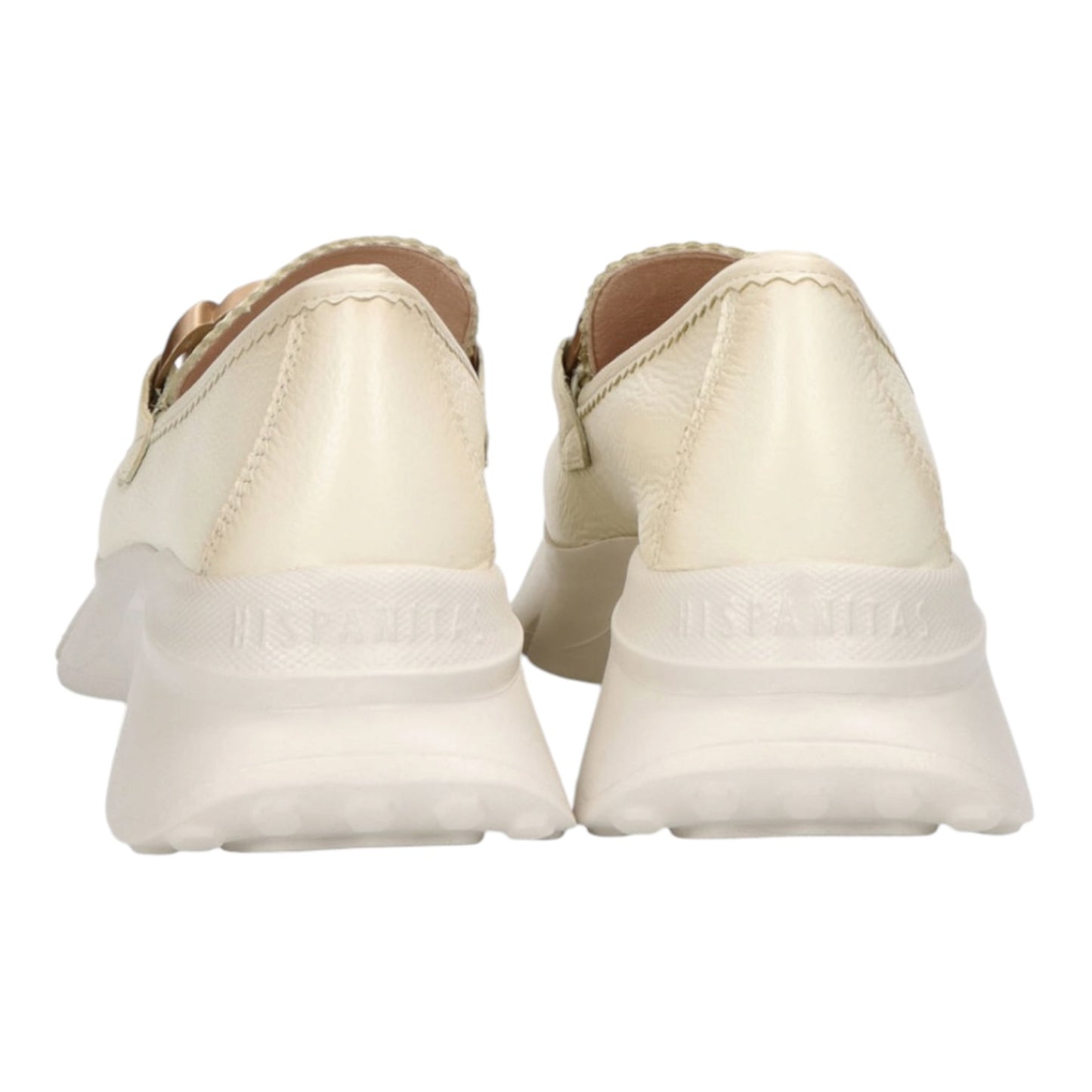 Hispanitas Hawaii Leather Platform Loafer in Natural - 39/6 - NEW
