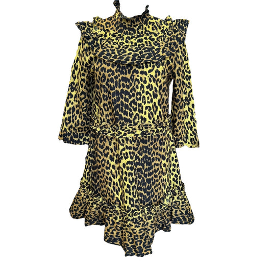 Ganni Yellow and Black Dress - 10