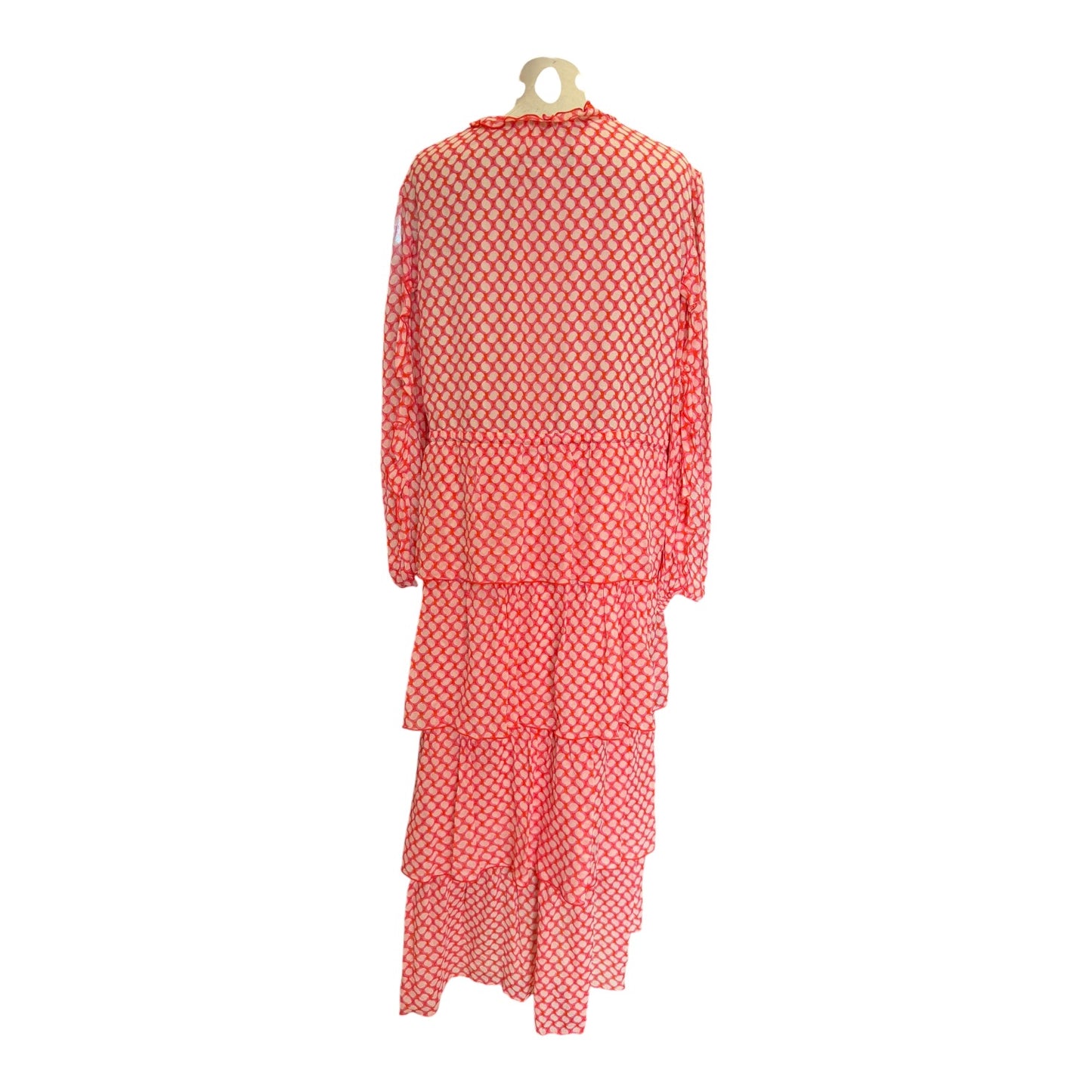 Marc Cain Orange Layered Dress - 14/16