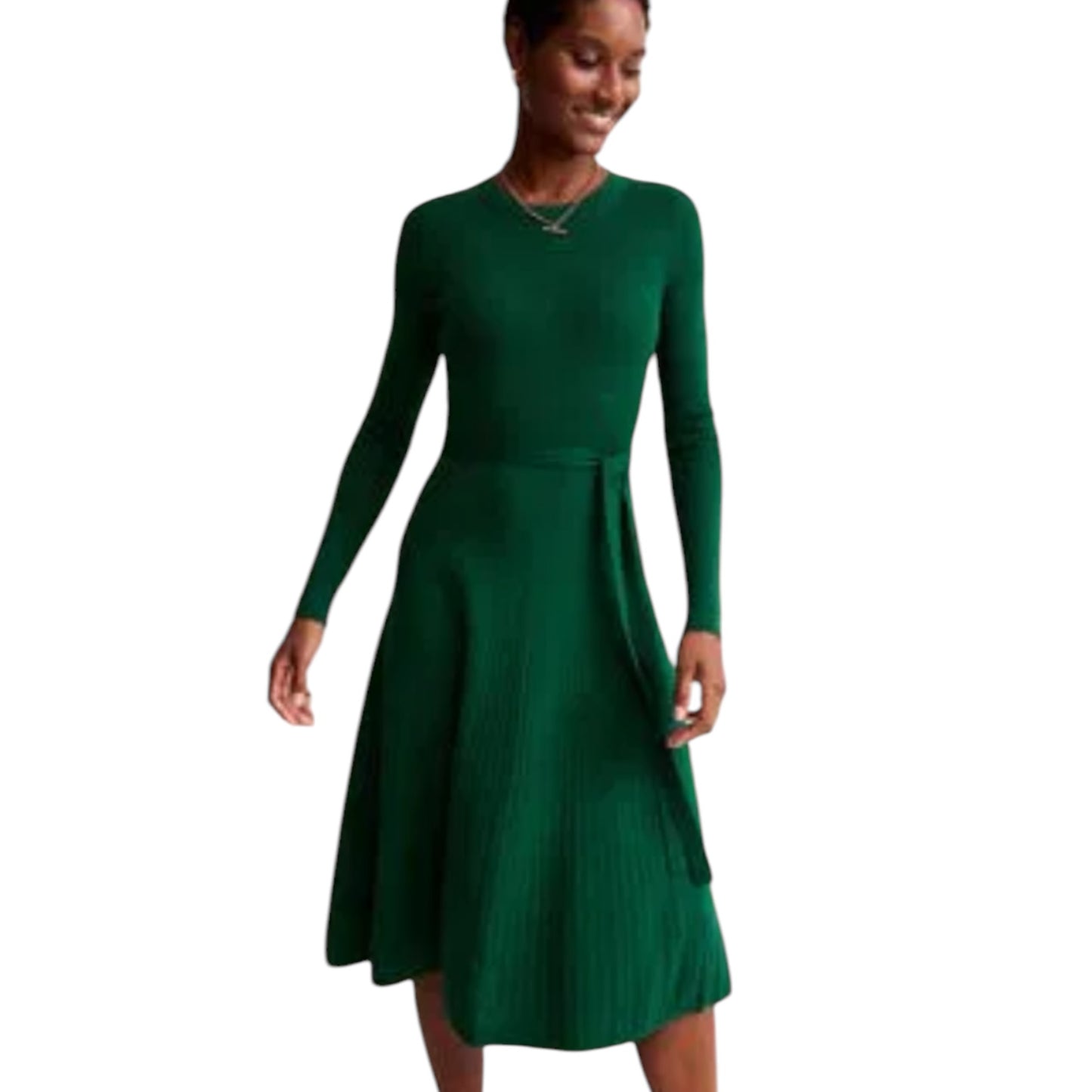 Boden Dark Green Midi Dress - 18 - NEW