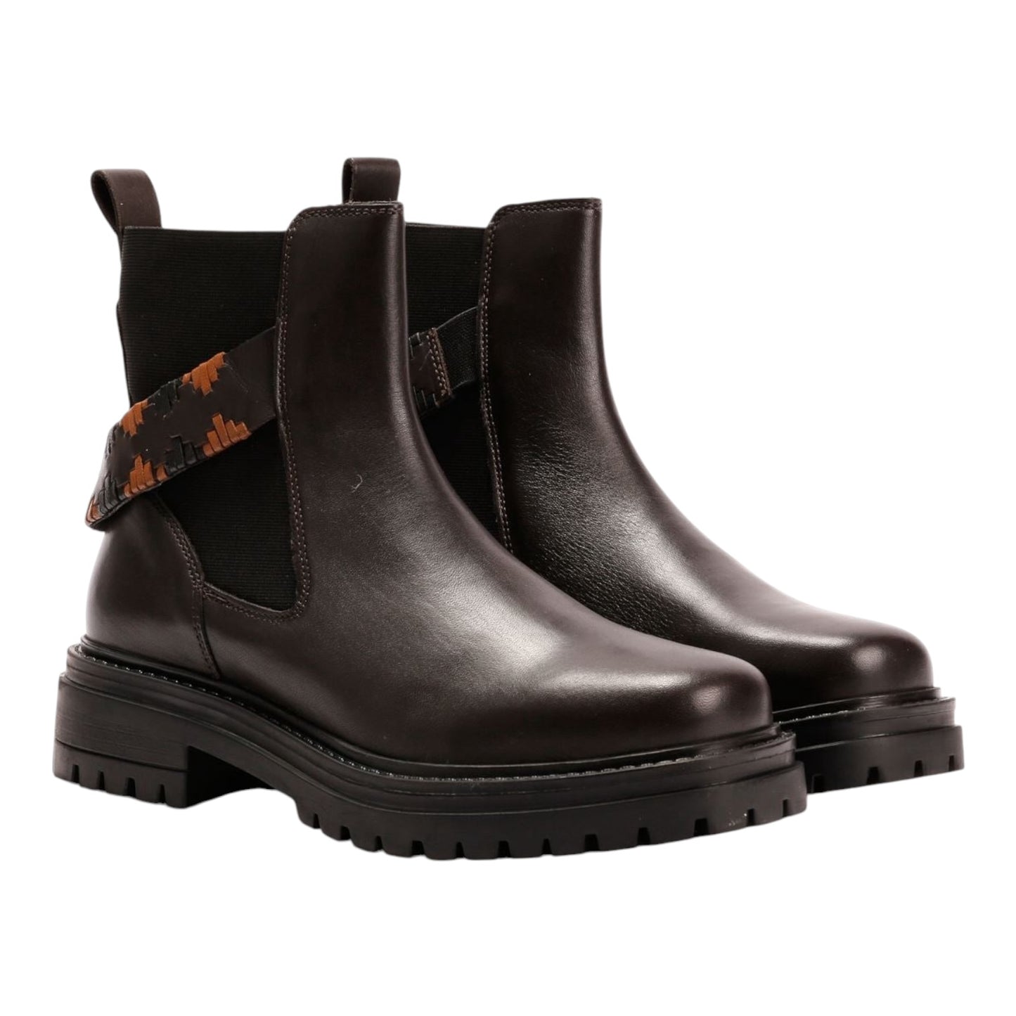 Osprey London Guildford Chelsea Leather Chocolate Boots - 39/6 - NEW