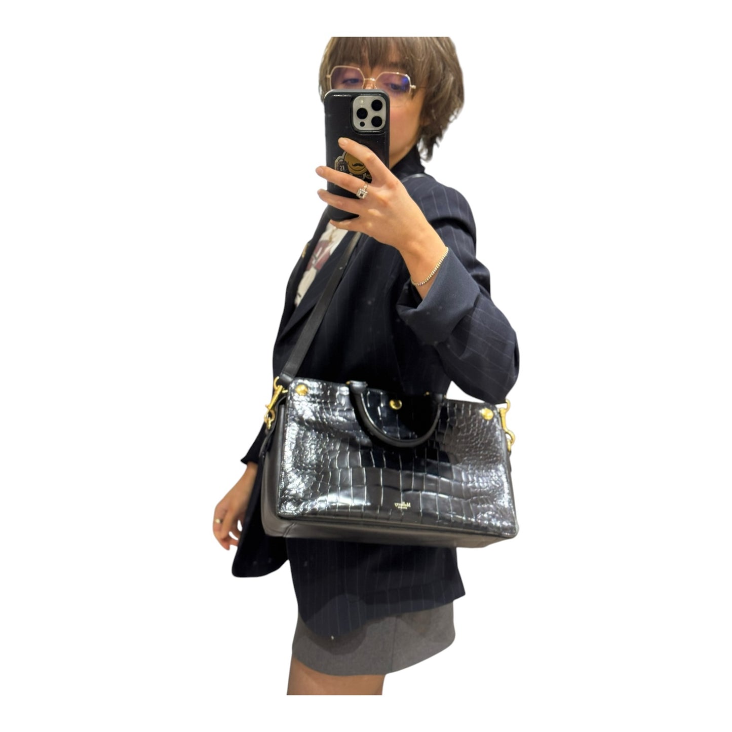 Mulberry Chester Croc Embossed Bag