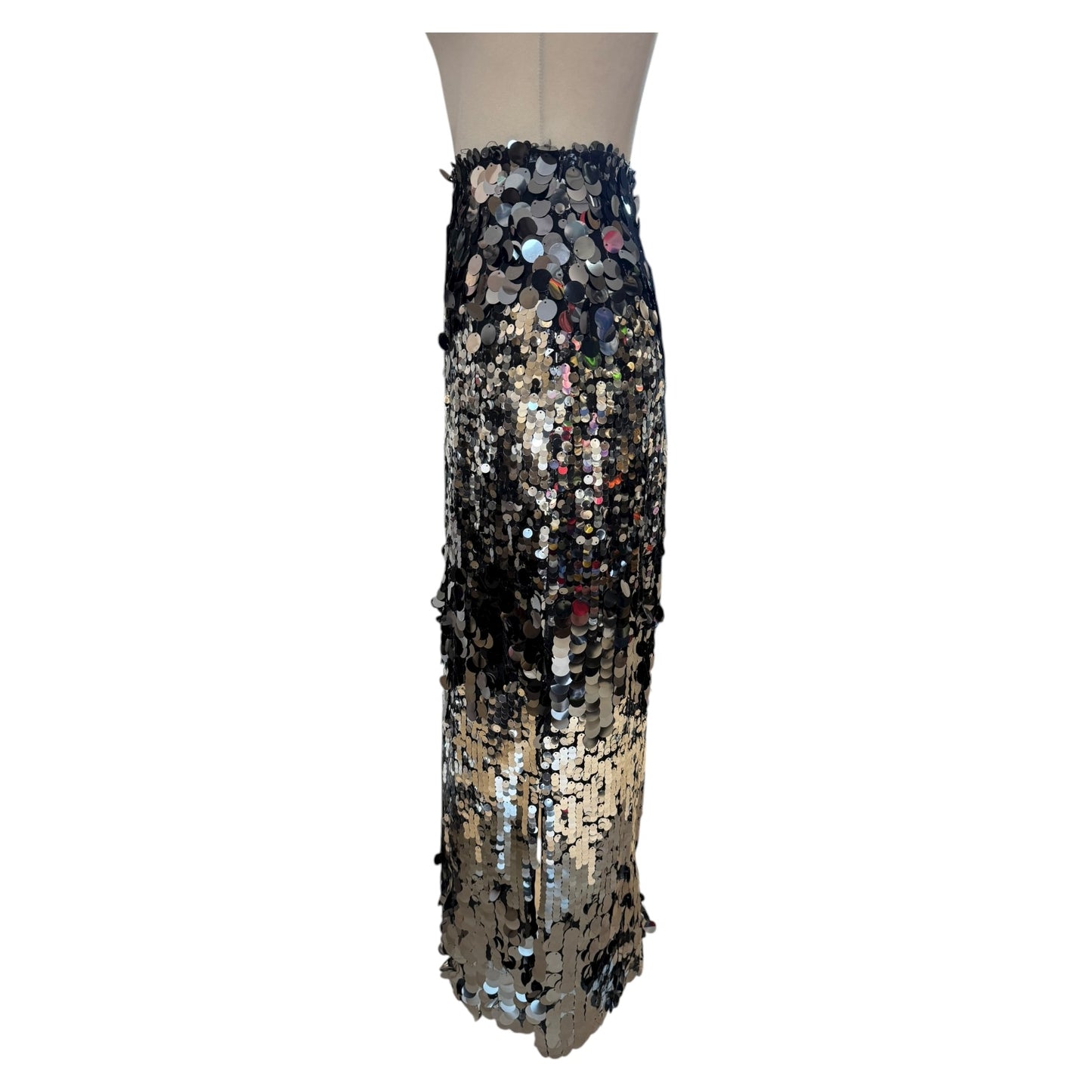 Sofie Schnoor Sequin Maxi Skirt in Silver - 10