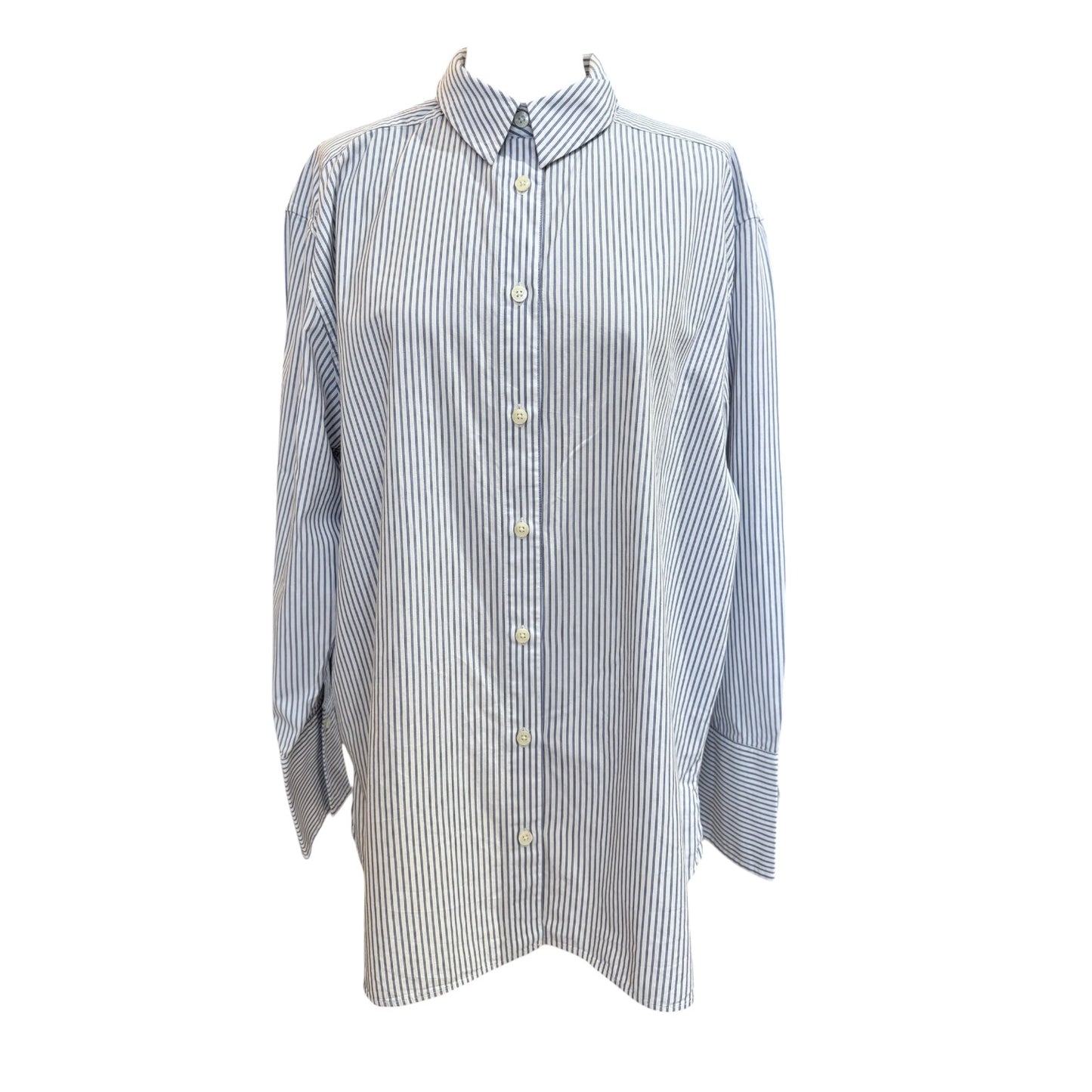 Jaeger Striped Cotton Shirt - 14