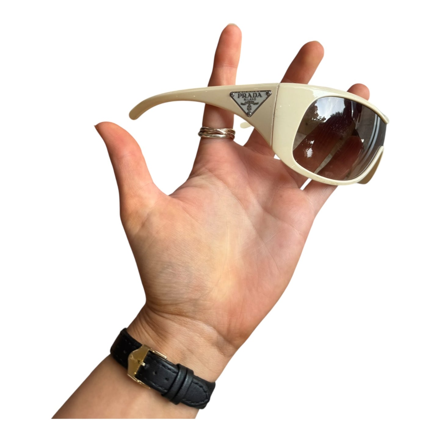 Prada Cream Sunglasses