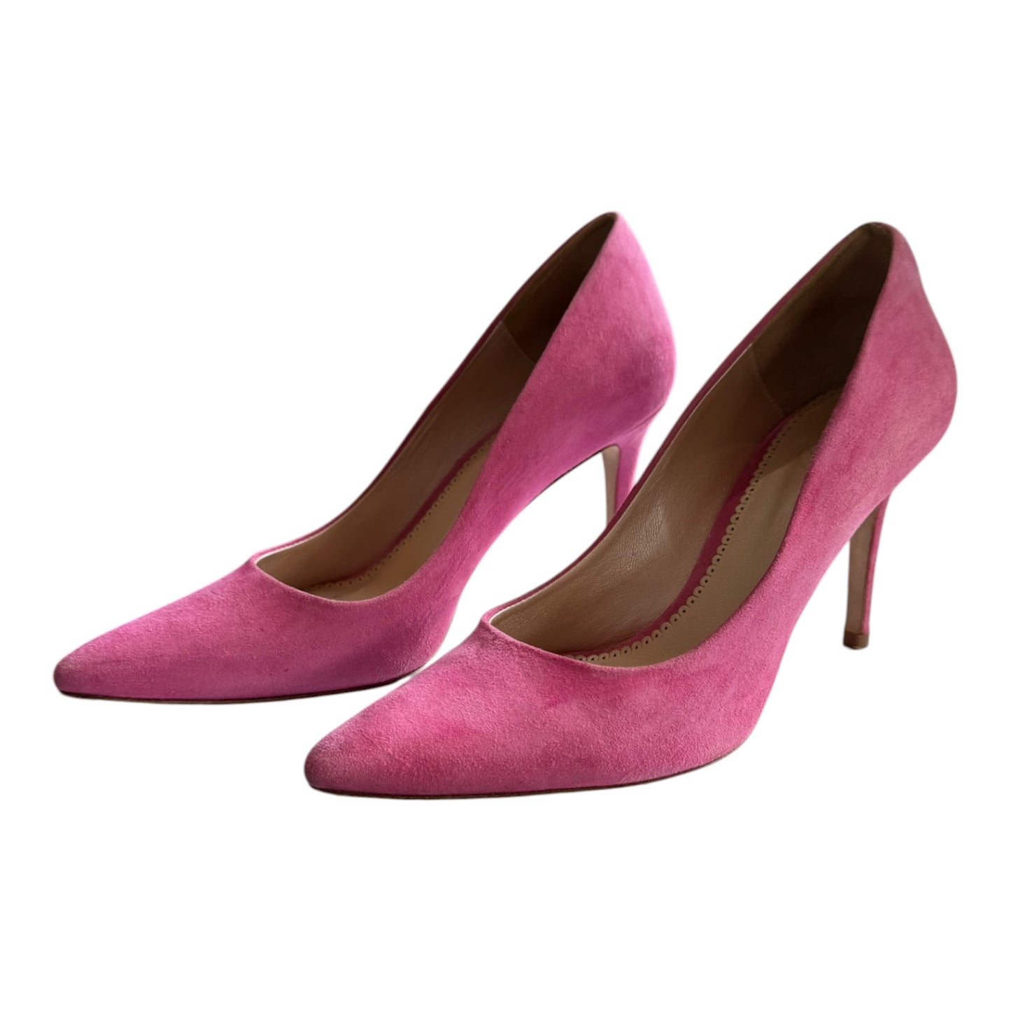 Emmy London Claudia Cupcake Suede High Heels - 37/4