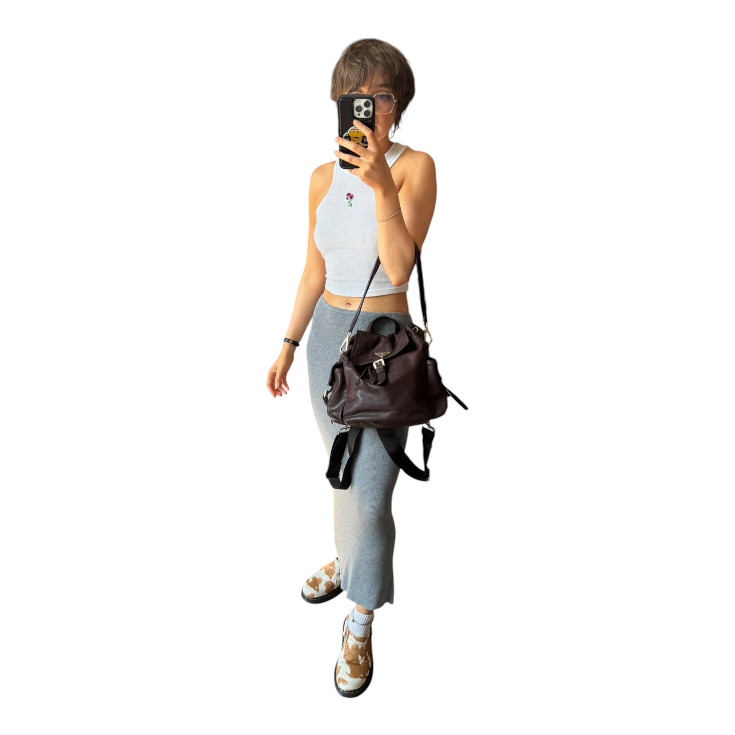 Prada Explore Medium Brown Nappa Leather Backpack