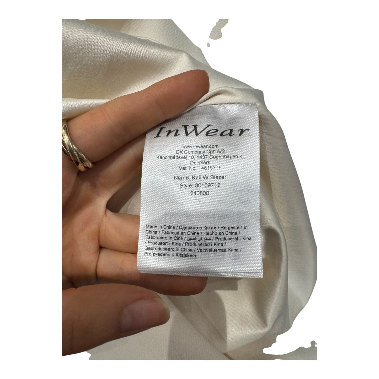InWear KaillW Cream Blazer - 14