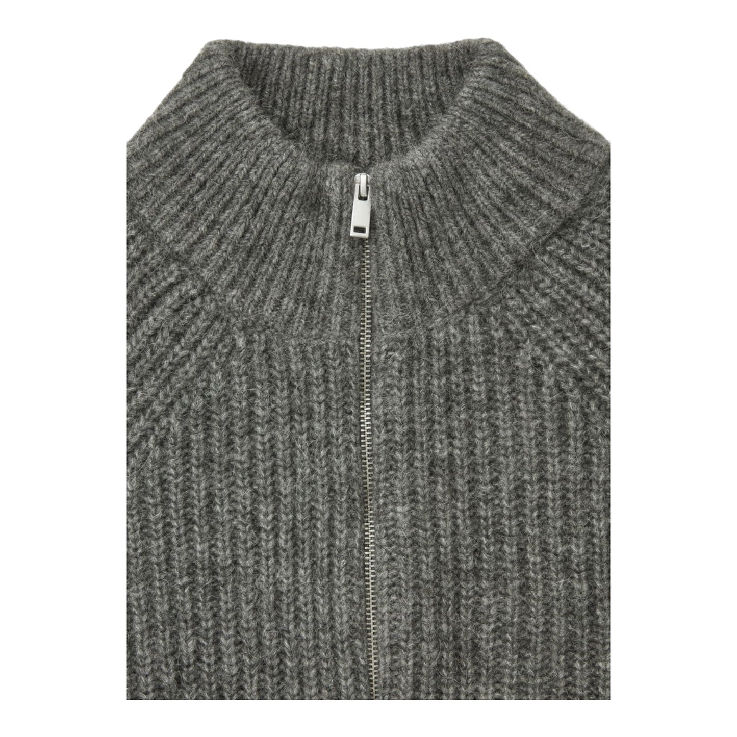 COS Alpaca Blend Zip Up Cardigan - 12