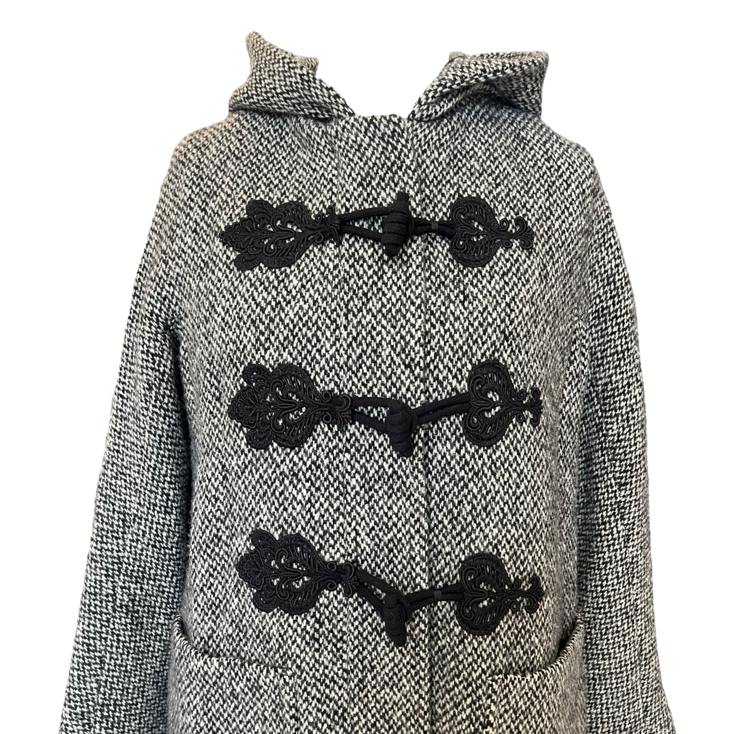 Weekend Max Mara Black Tweed Coat