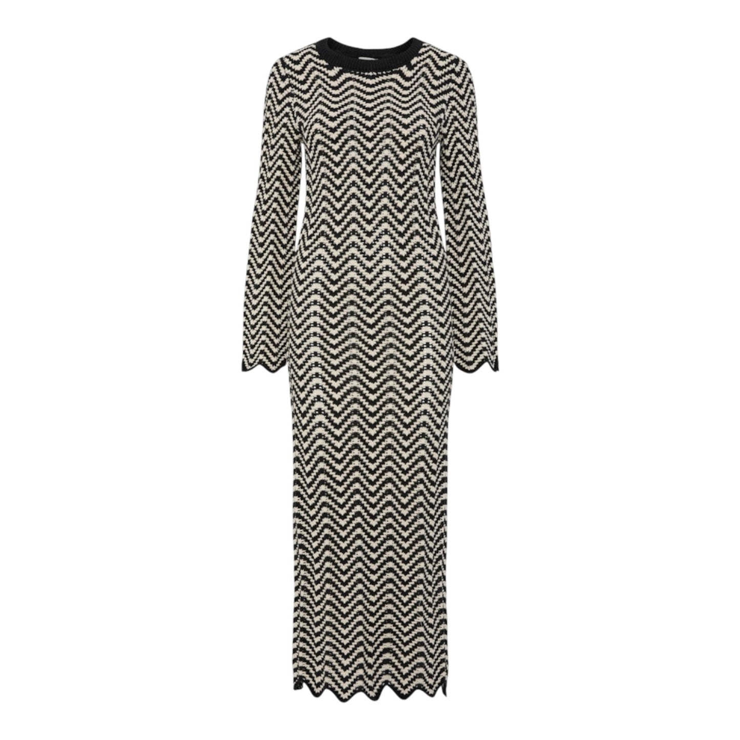 YAS Whiz Long Sleeve Maxi Knit Dress - 12 - NEW