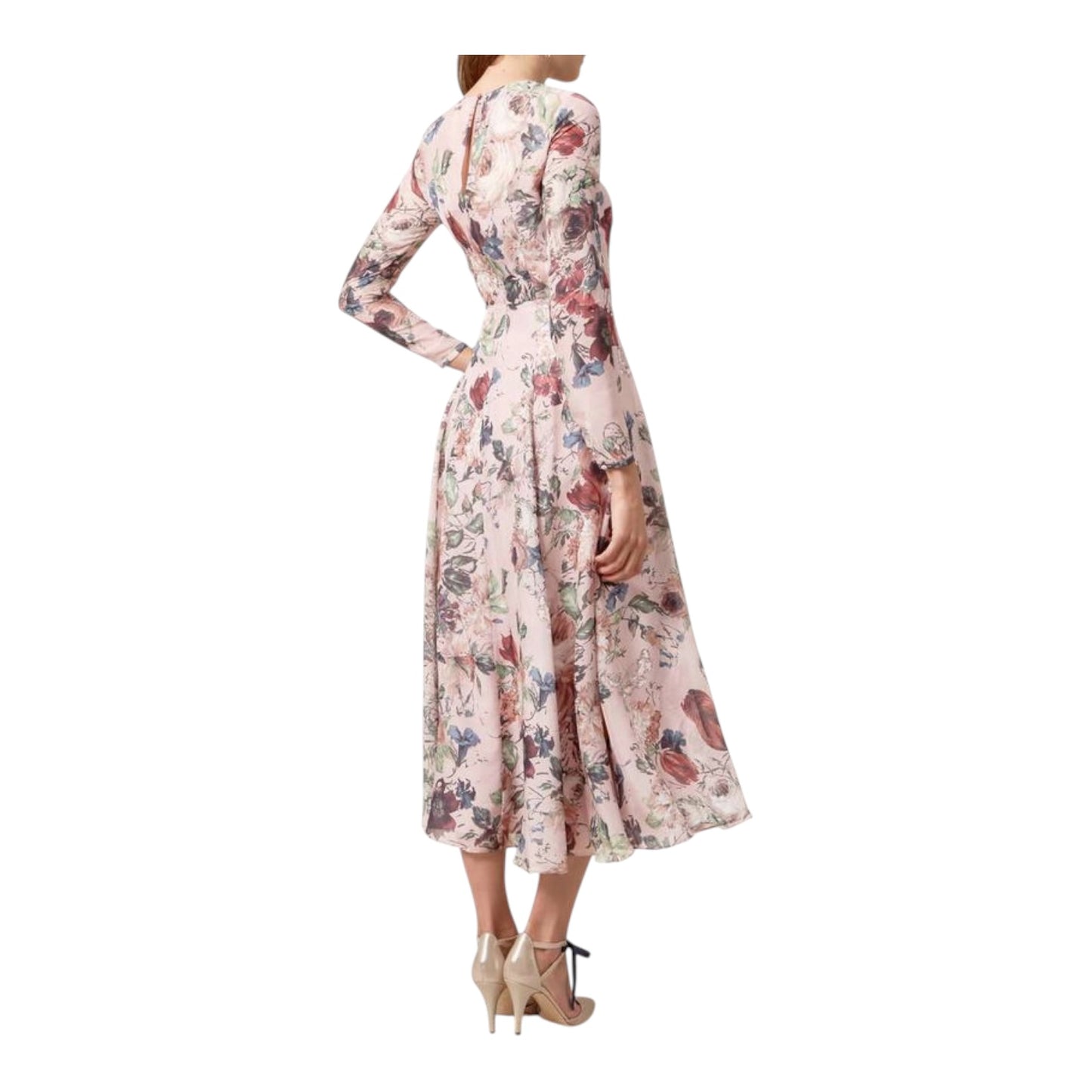 Hobbs Rosabelle Pink Silk Dress - 8
