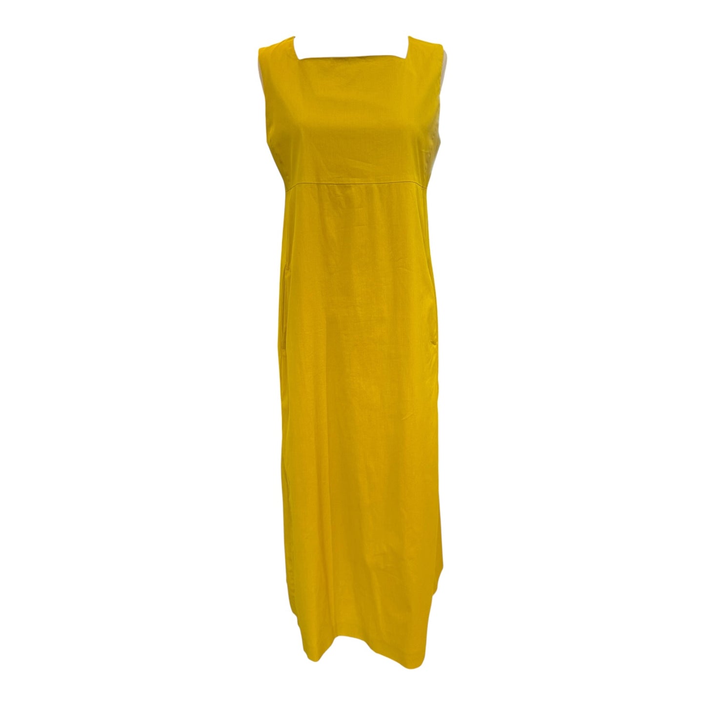 S' Max Mara Eleonor Square Neck Cotton Midi Dress - 12