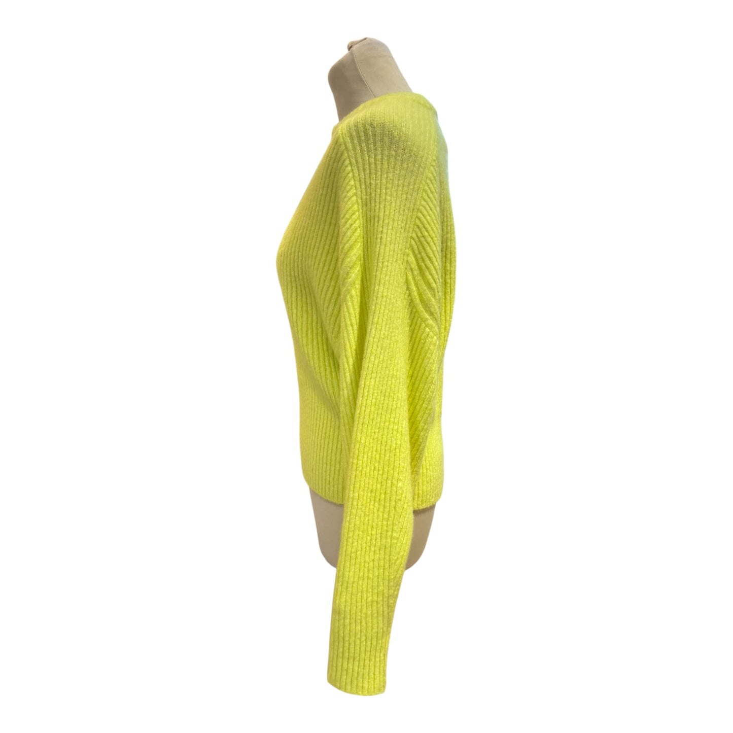 & Other Stories Yellow Rib Knit Jumper - 10