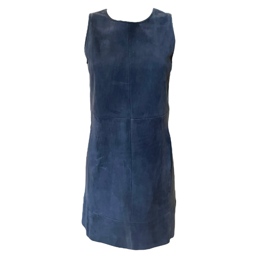NEW Max Mara Navy Suede Shift Dress, size 8