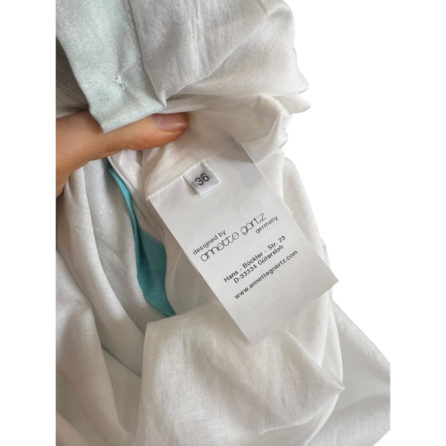 Annette Gortz Orias Cotton and Silk Dress - 10/12