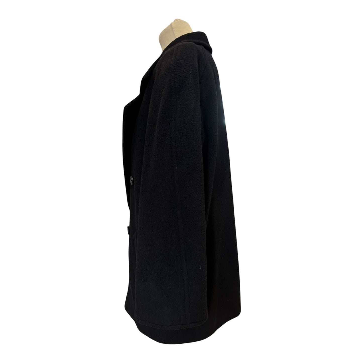 Marella Black Virgin Wool and Cashmere Coat - 12