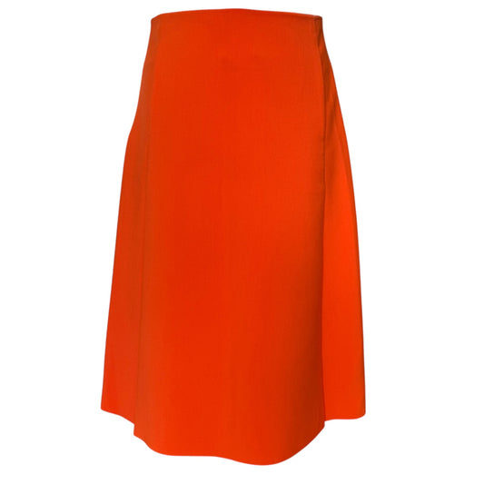 COS Orange A Line Skirt - 10
