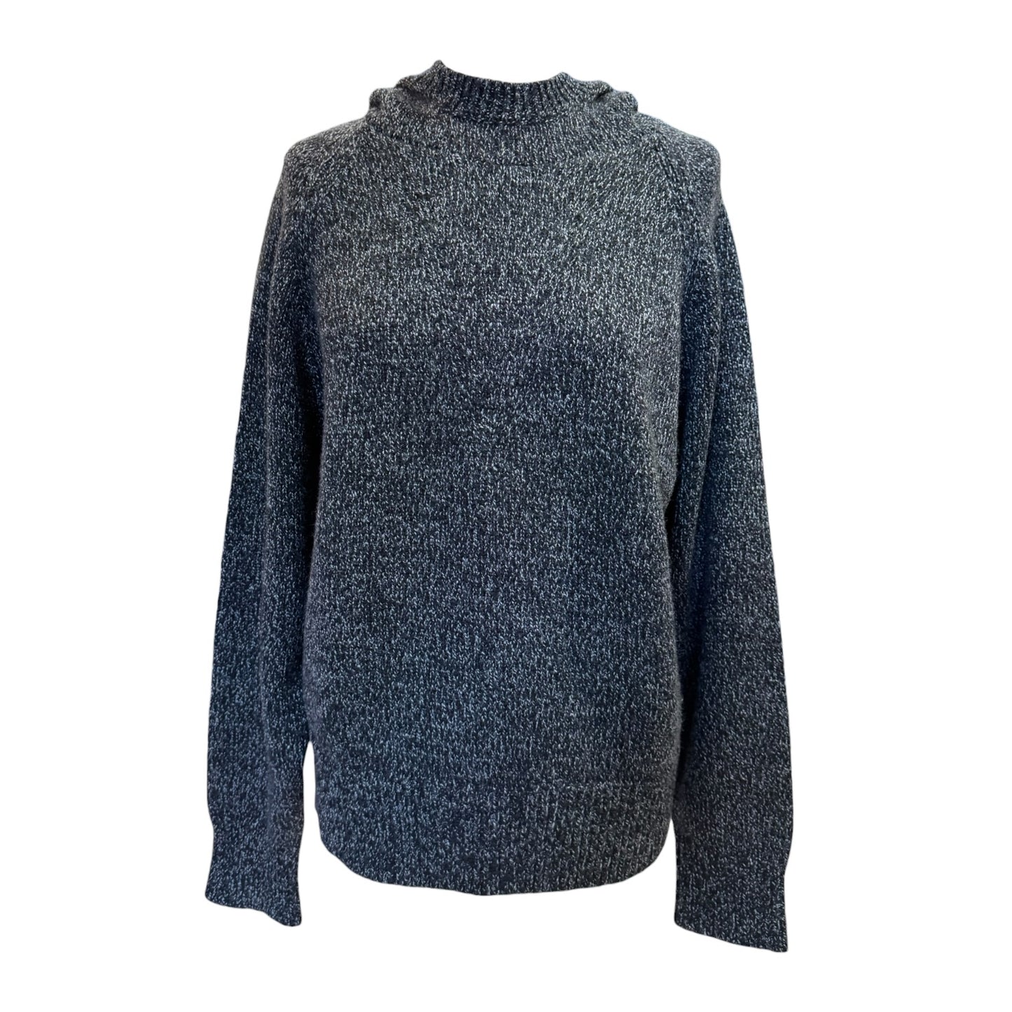 Joseph Black Marl Merino Wool Hoodie - 12
