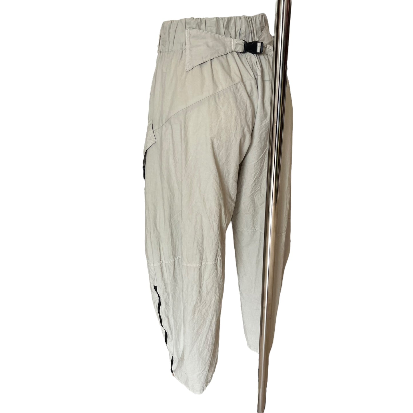 Lurdes Bergada Taupe Barrel Leg Trousers - 10/12