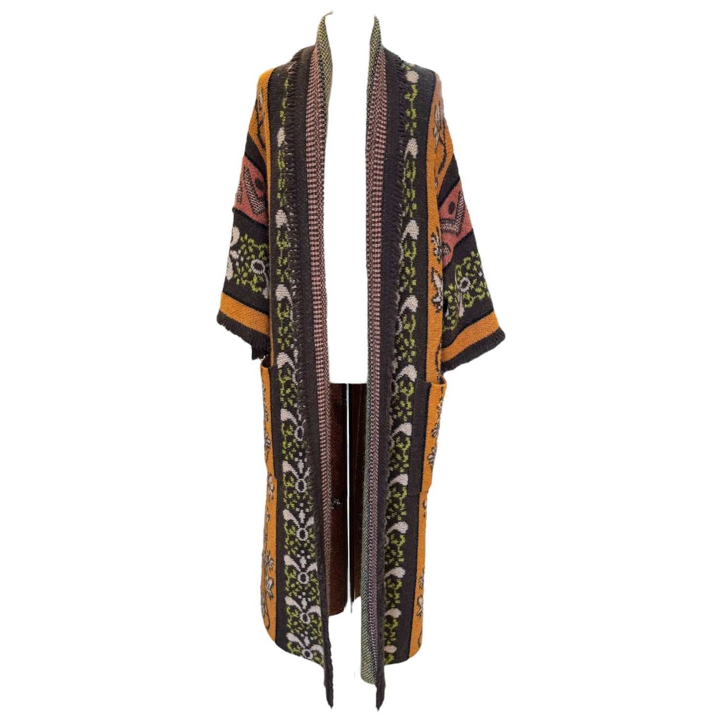 Marc Cain Patterned Long Cardigan - 14/16