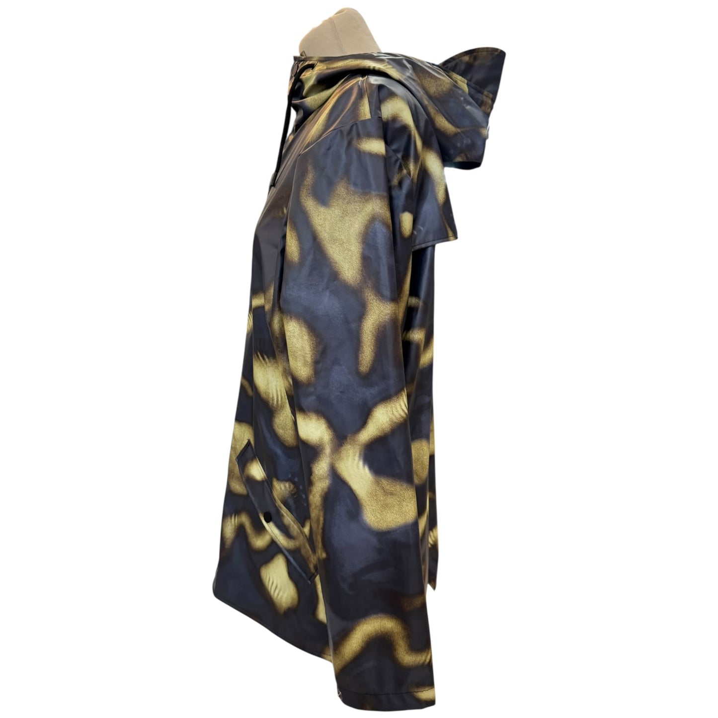 Rains Purple and Green Abstract Rain Coat - 10