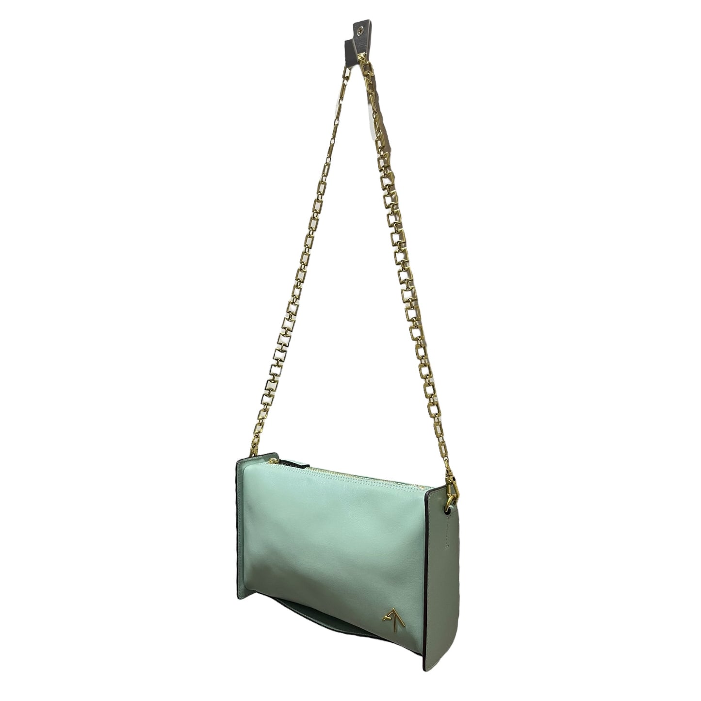 Manu Atelier Pale Green Crossbody Bag - NEW